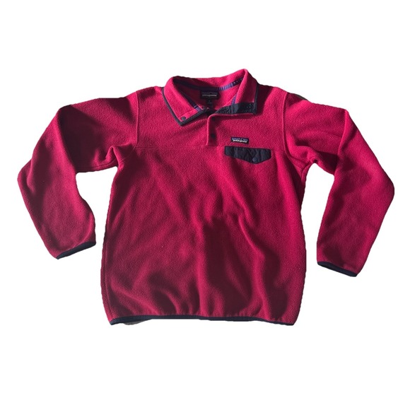 Patagonia Jackets & Blazers - Vintage Patagonia Synchilla Red Snap-T Pullover Fleece Jacket ~ Size Medium